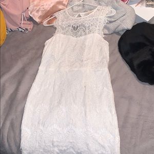 White lace dress